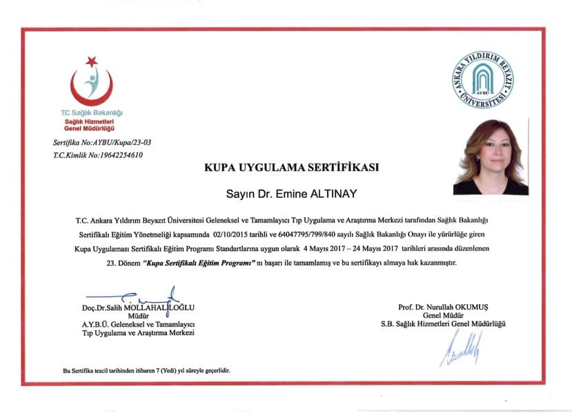 Dr. Emine Altınay Medikal Eğitim Sertifikası 5
